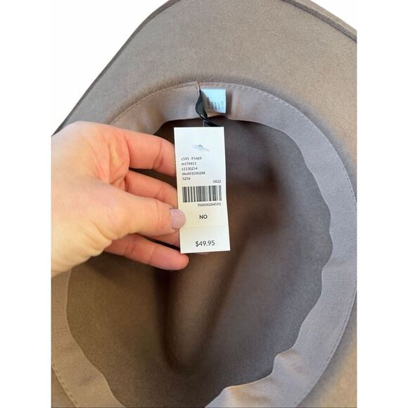 Lane Bryant Fedora Hat Wool Tan One Size